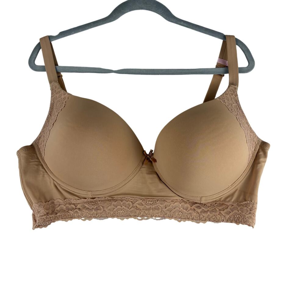 Daisy Fuentes Everyday Comfort Wire Free Lounge Bra Women's 42D Mocha Support